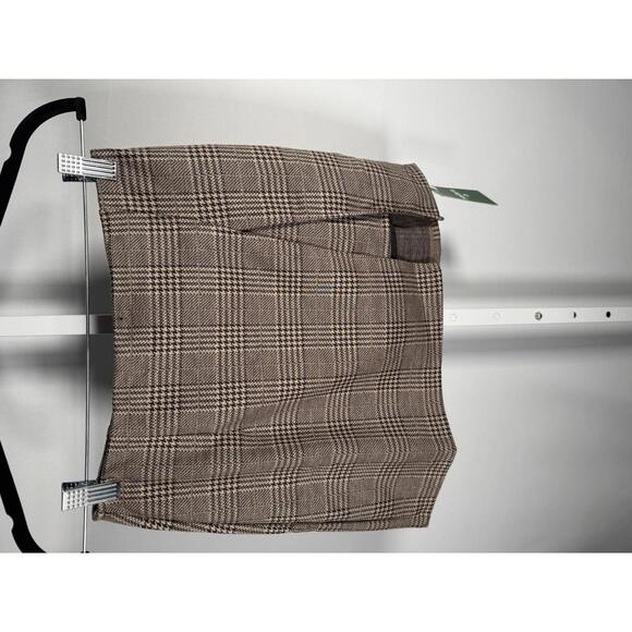 NWT Halara High Waisted 2-in-1 Pocket Houndstooth Plaid Mini Casual Skirt S - Picture 2 of 12